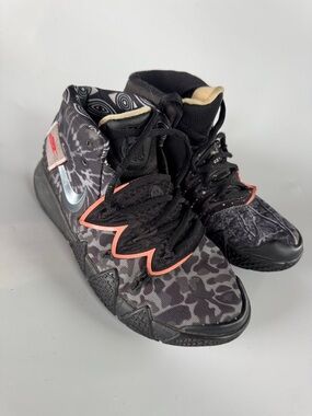 Nike Kids Kyrie Black Camo High-Top Sneakers